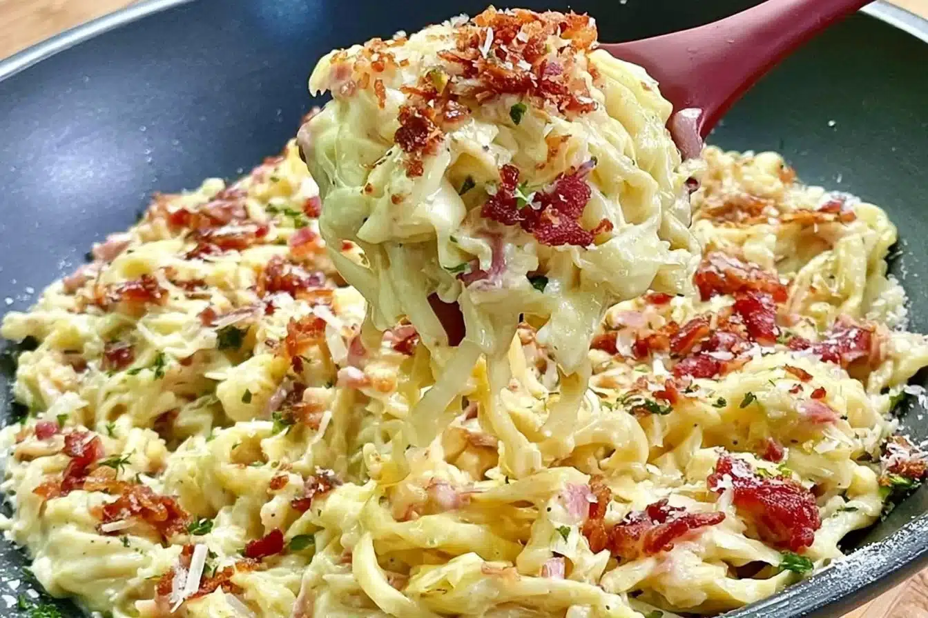 Creamy Cabbage Carbonara