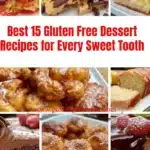 A variety of gluten free desserts including cakes, cookies, and brownies.