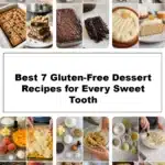 A selection of delicious gluten-free desserts including cakes and cookies.