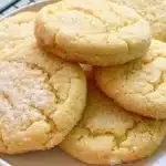 Chewy dairy-free sugar cookies on a cooling rack, gluten-free and delicious.