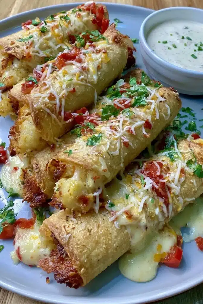 Gluten-free and dairy-free Chicken Taquitos with fresh ingredients