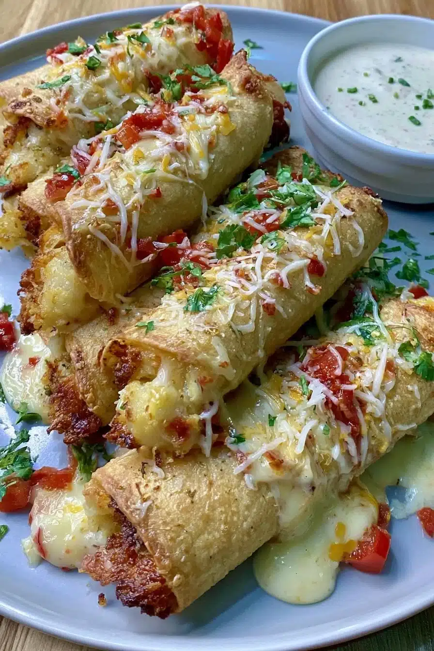 Gluten-free and dairy-free Chicken Taquitos with fresh ingredients