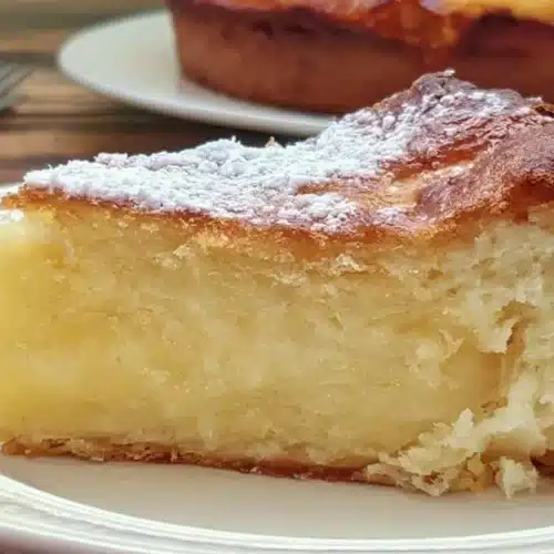 Gluten Free French Butter Cake with a golden crust and soft texture