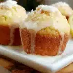 Gluten-free lemon muffins baked to perfection with a fresh, zesty flavor.