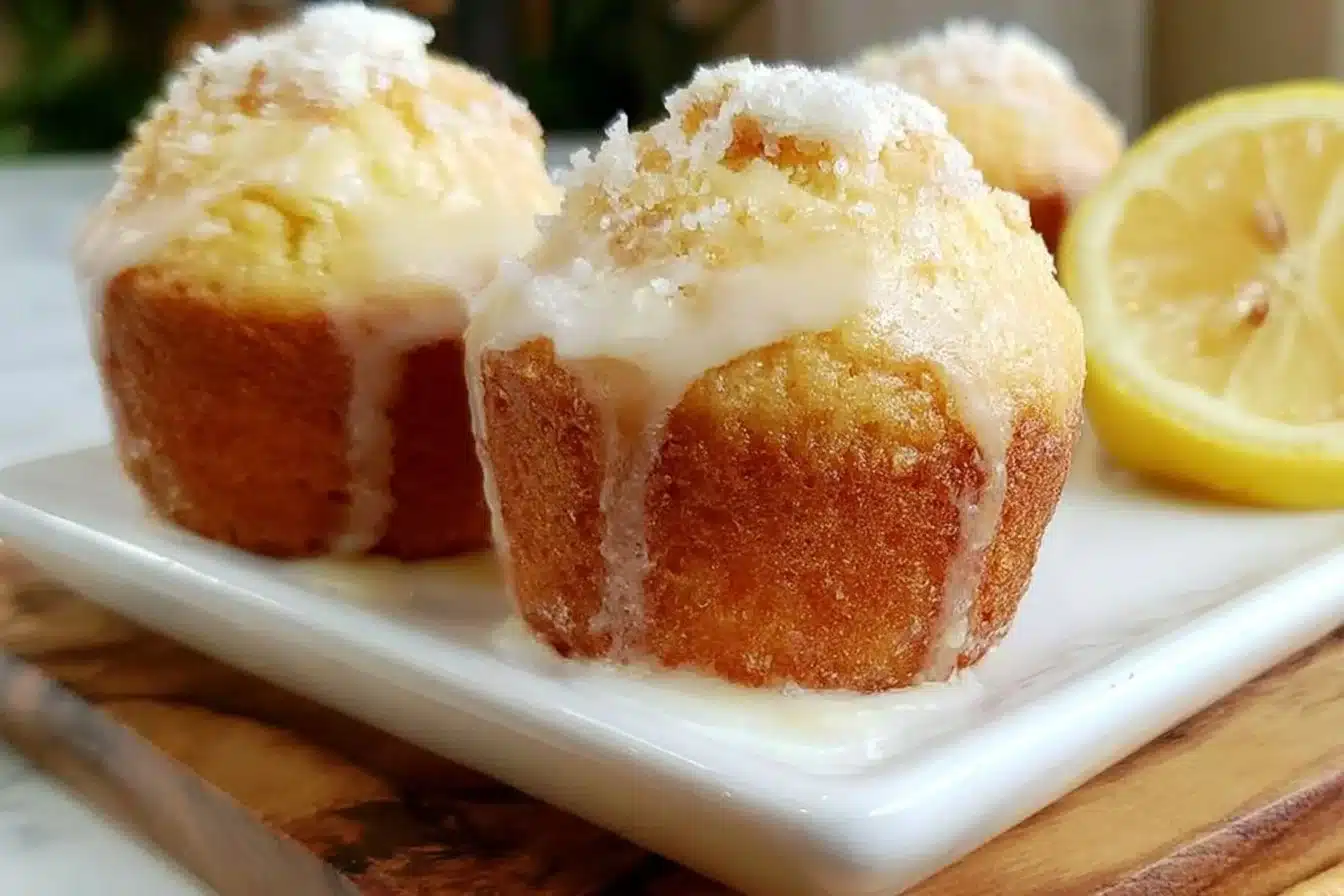 Gluten-free lemon muffins baked to perfection with a fresh, zesty flavor.