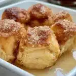 Delicious gluten free monkey bread served warm with buttery glaze.