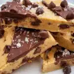 Healthy cookie dough bark made with wholesome ingredients
