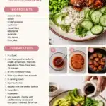 Honey Sriracha Salmon served in a healthy bowl with vegetables