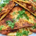 Homemade Chicken Birria Tacos ready to serve