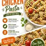 Creamy Marry Me Chicken pasta dish served with fresh herbs and parmesan cheese.