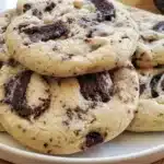Delicious gluten-free cookies & cream cookies on a plate.