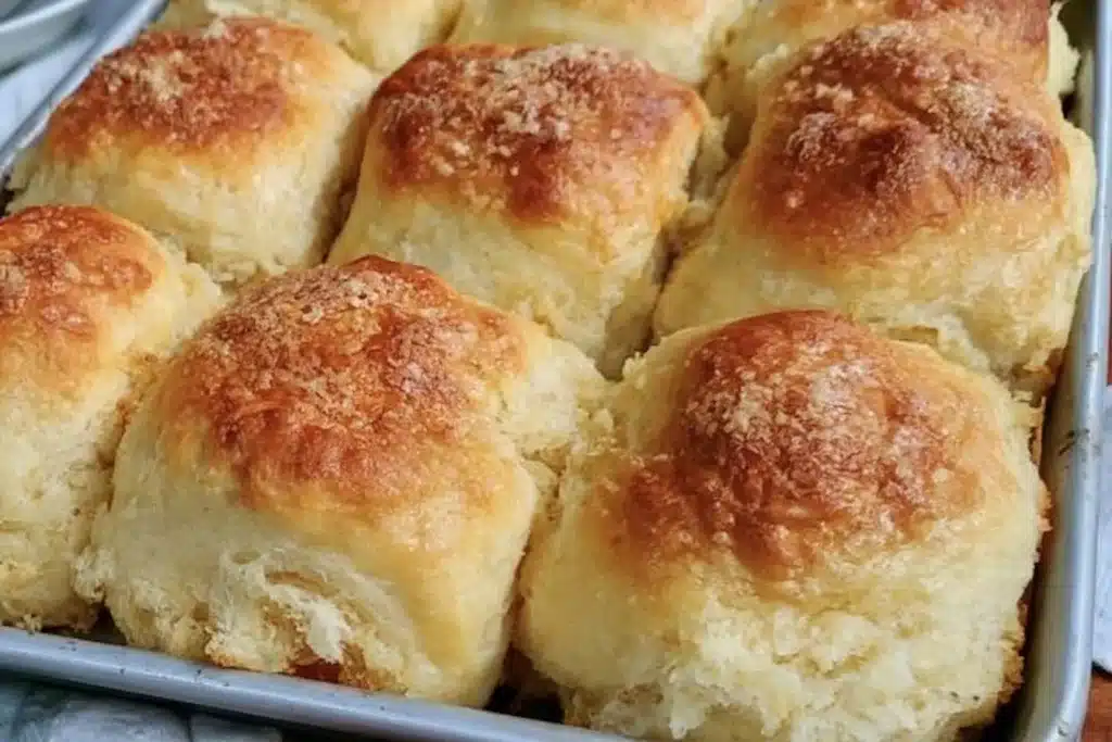 Delicious gluten free Hawaiian rolls fresh out of the oven