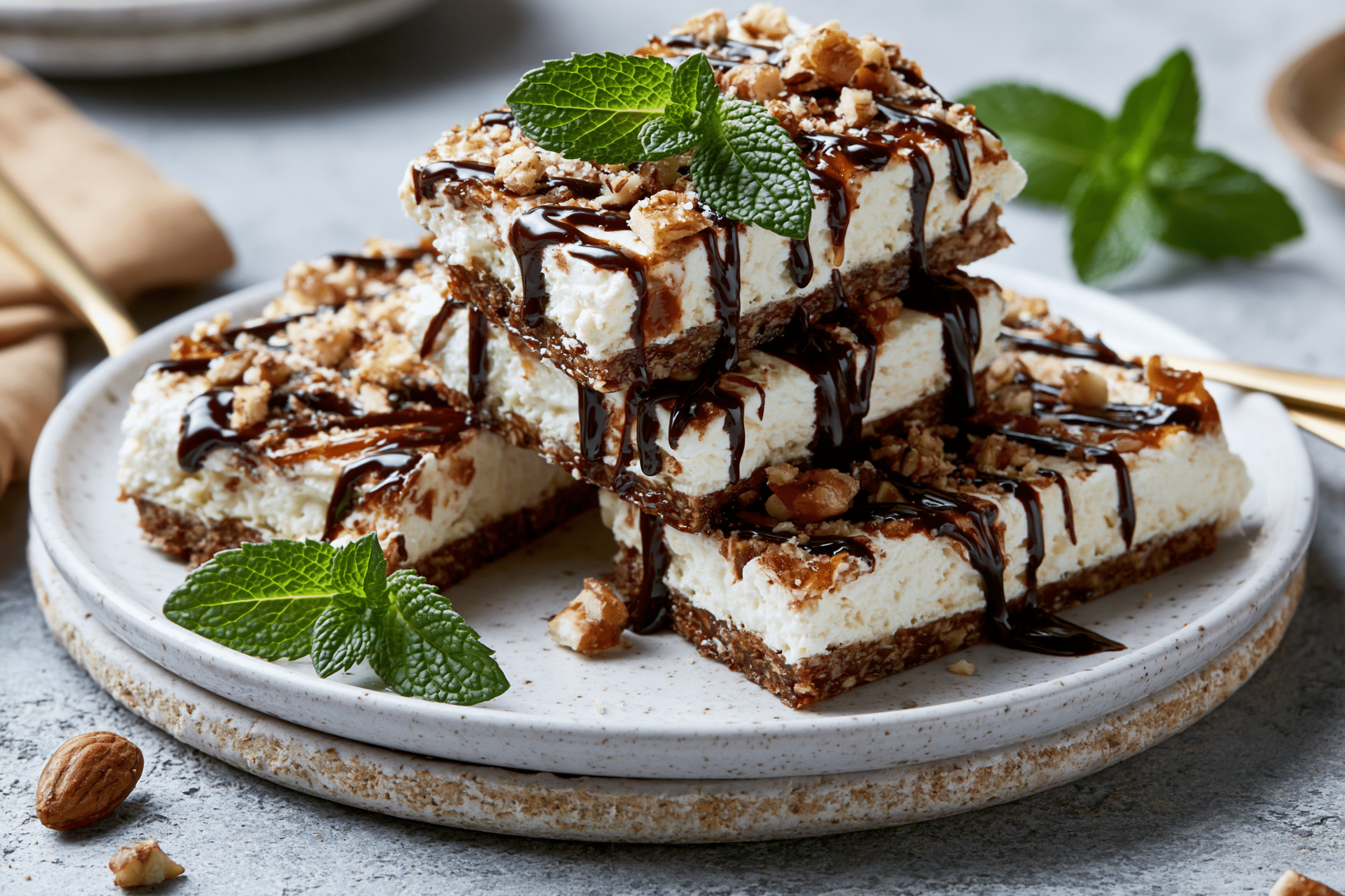 Gluten-Free Protein Ice Cream Date Bark: Healthy & Delicious