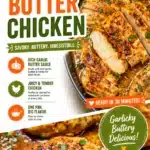 Skillet garlic butter chicken served on a plate with herbs