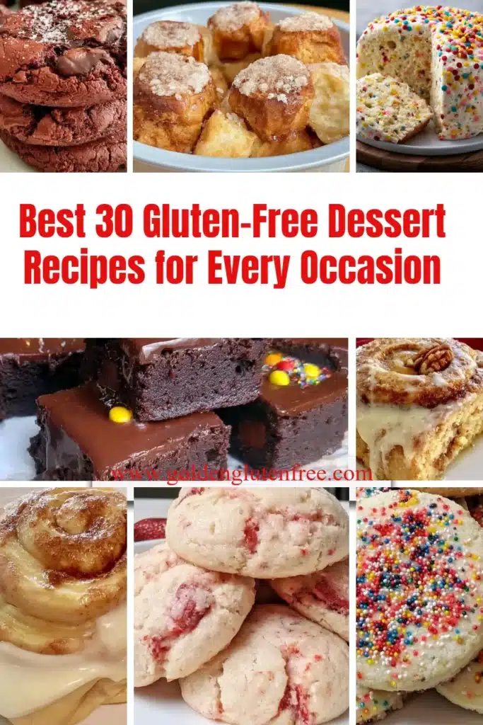 A tempting selection of gluten-free dessert recipes for every occasion
