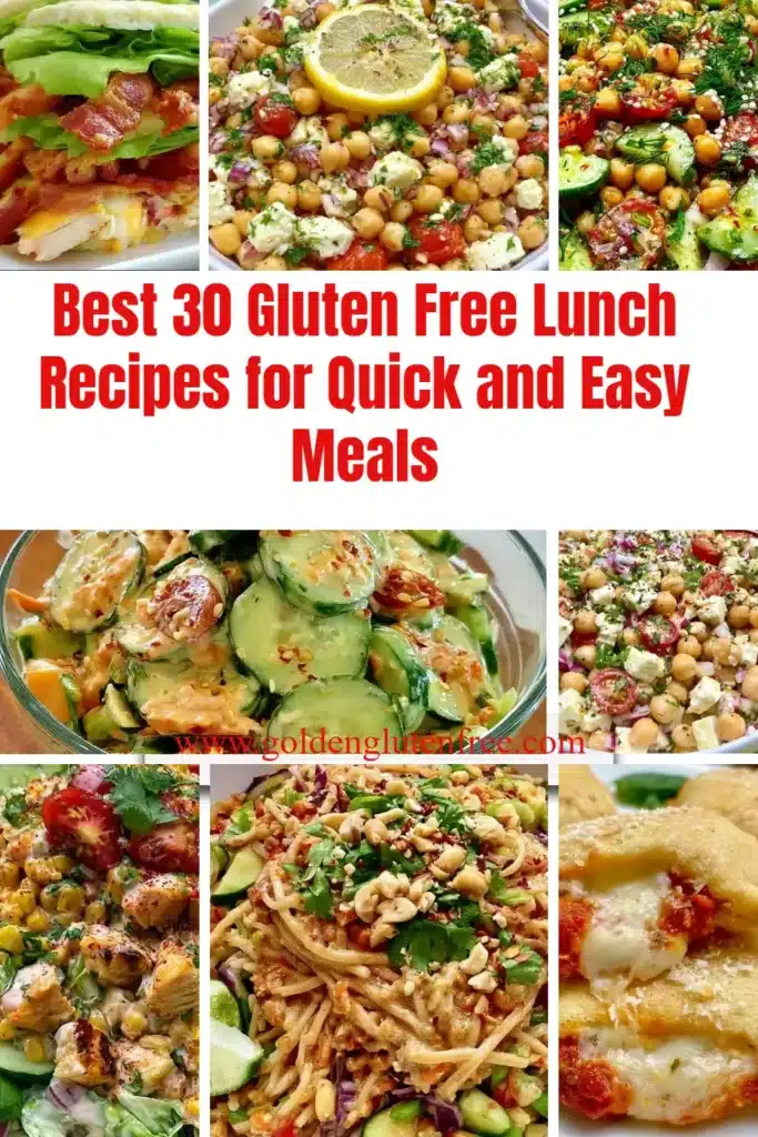 Delicious gluten free lunch recipes for quick meals.