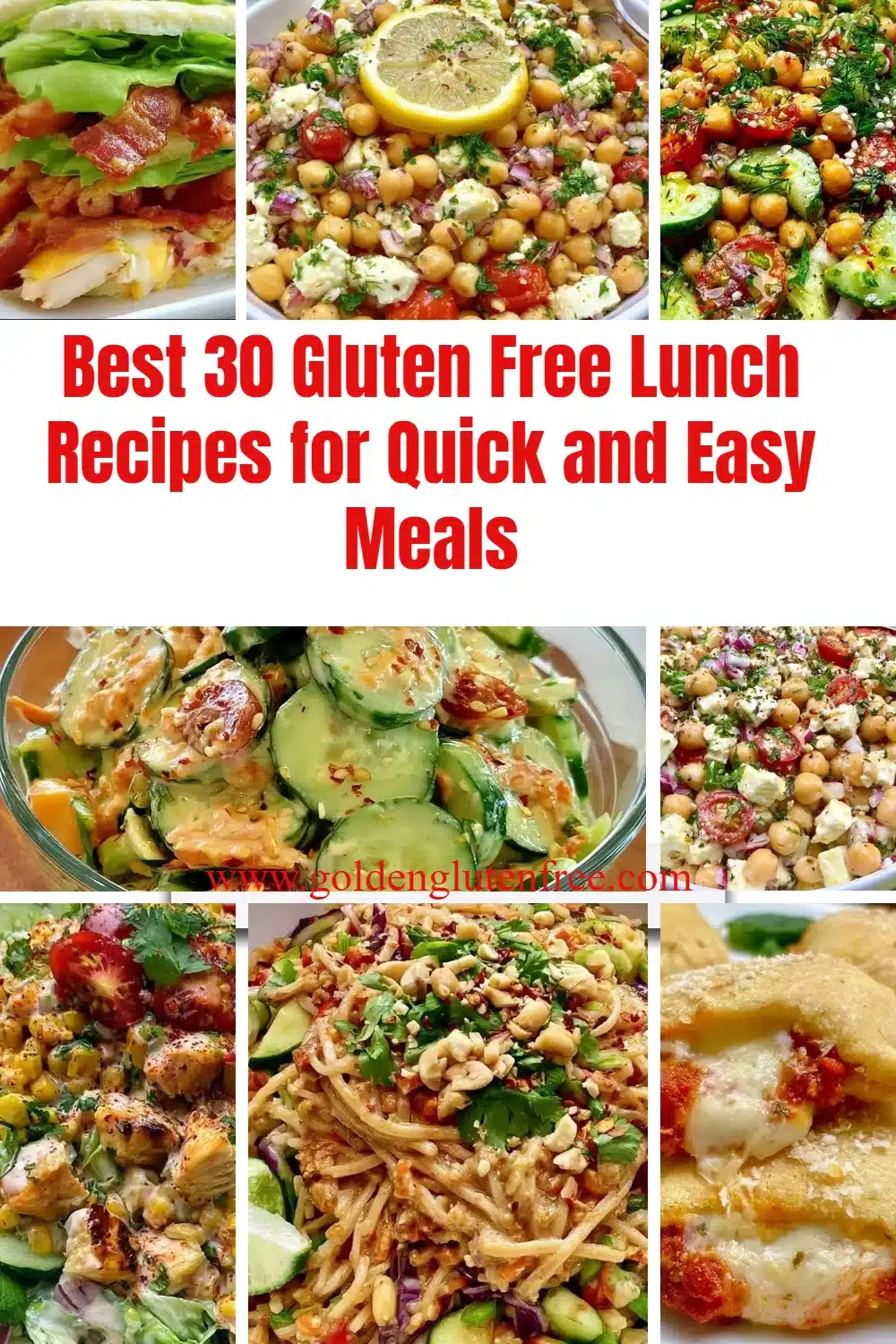 Delicious gluten free lunch recipes for quick meals.