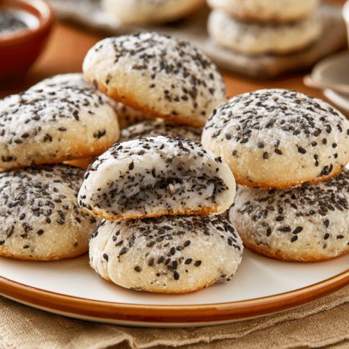 Gluten-Free Black Sesame Mochi Cookies: Chewy & Delicious
