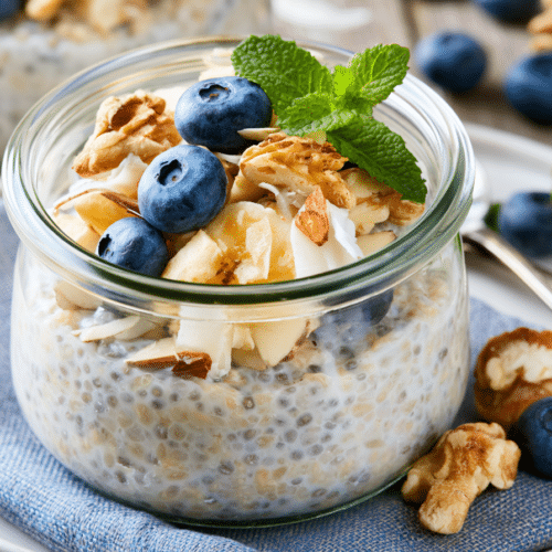 Gluten-Free High-Protein Coconut Chia Pudding (No Powder)