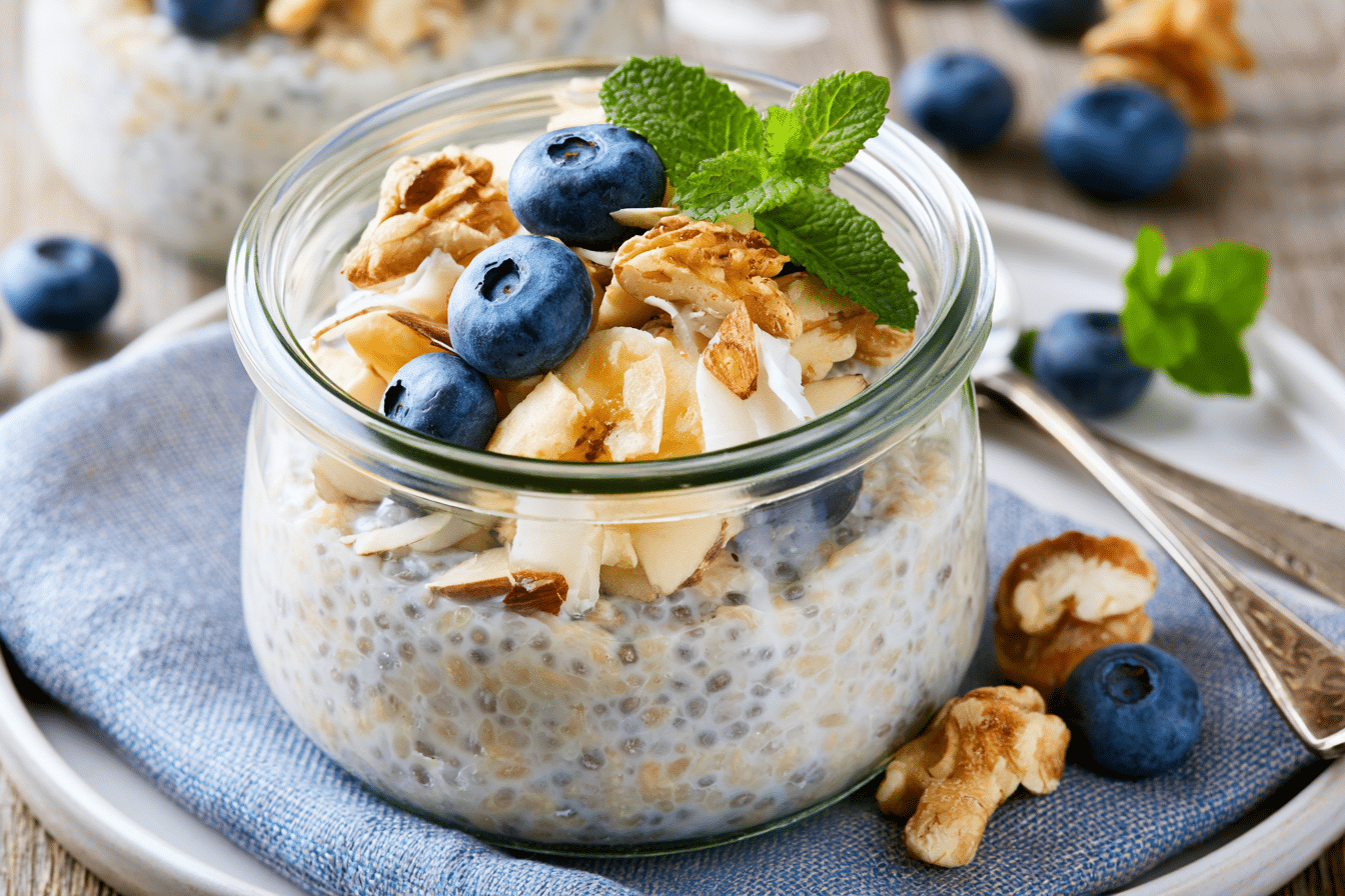 Gluten-Free High-Protein Coconut Chia Pudding (No Powder)