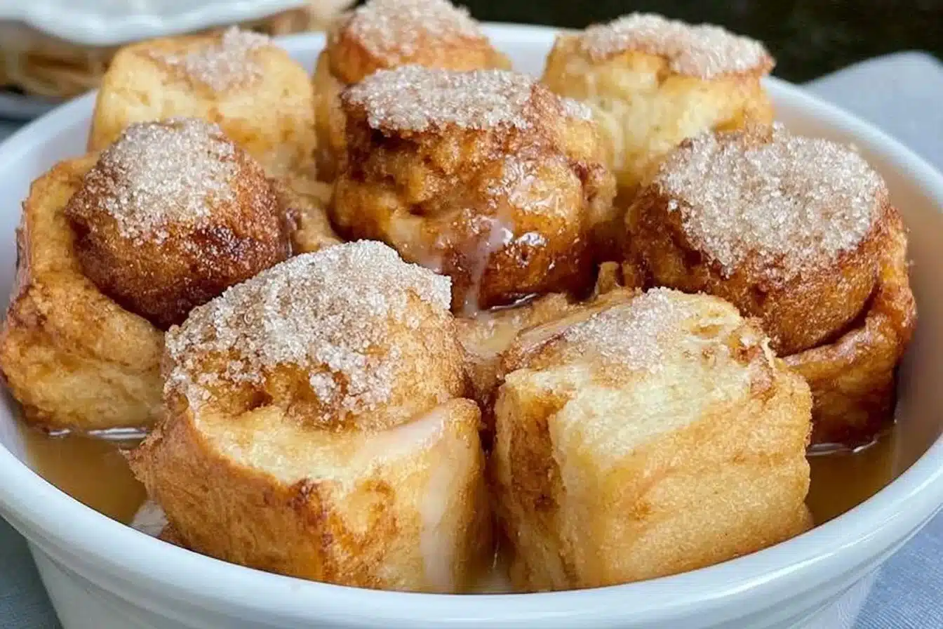 Delicious gluten free monkey bread baked to perfection with cinnamon and sugar.