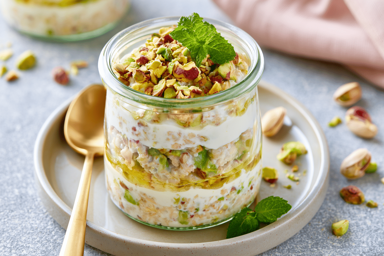 Pistachio Overnight Oats: Delicious & Easy Gluten-Free Recipe