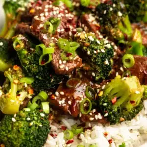 Quick Gluten-Free Beef & Broccoli Stir-Fry served in a bowl with vibrant colors.