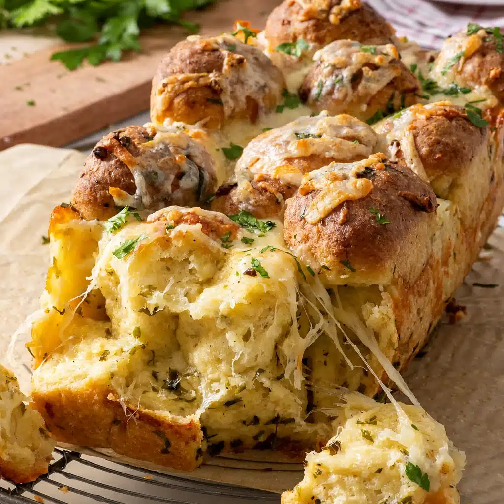 Easy Gluten Free Herb Garlic Pull Apart Bread, fluffy and flavorful with garlic herbs.