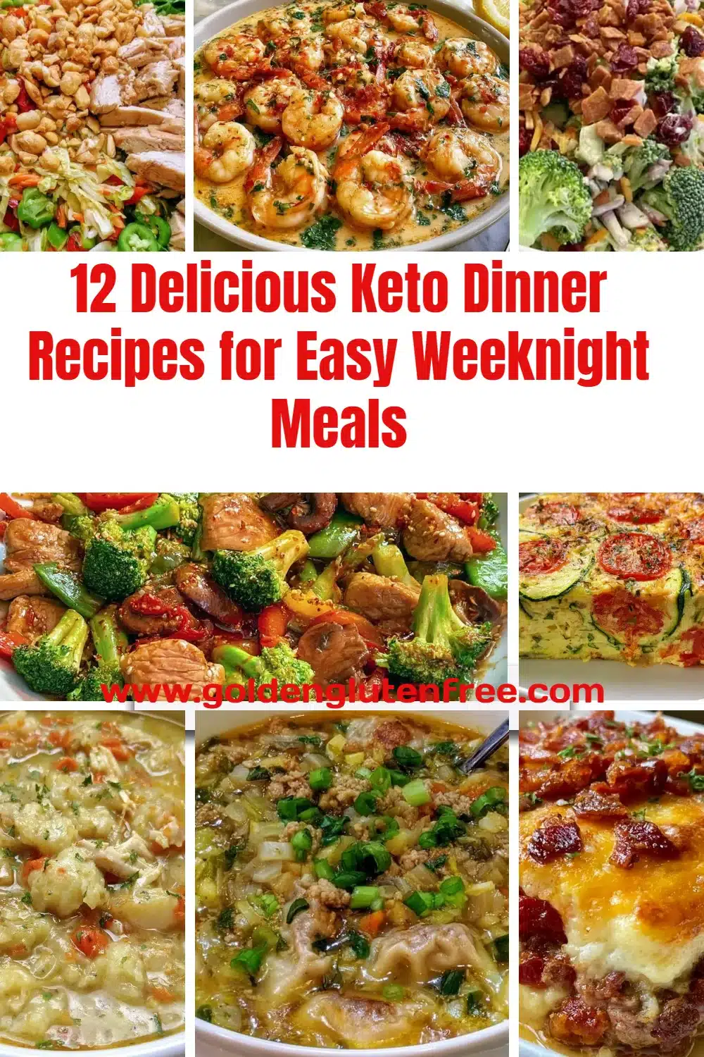 12 keto dinner recipes for easy weeknight meals with delicious low-carb options.