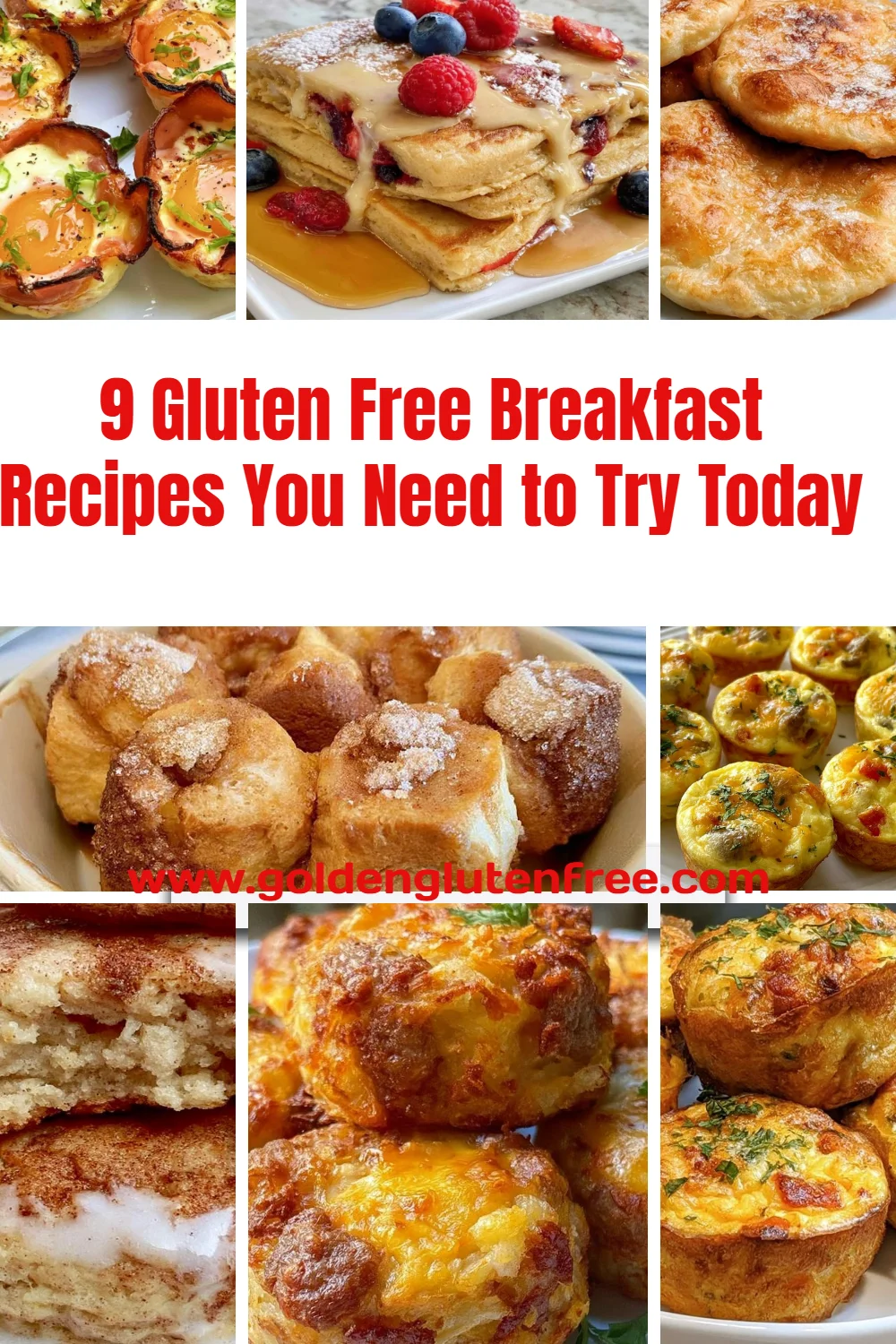Delicious gluten free breakfast recipes including pancakes and smoothies