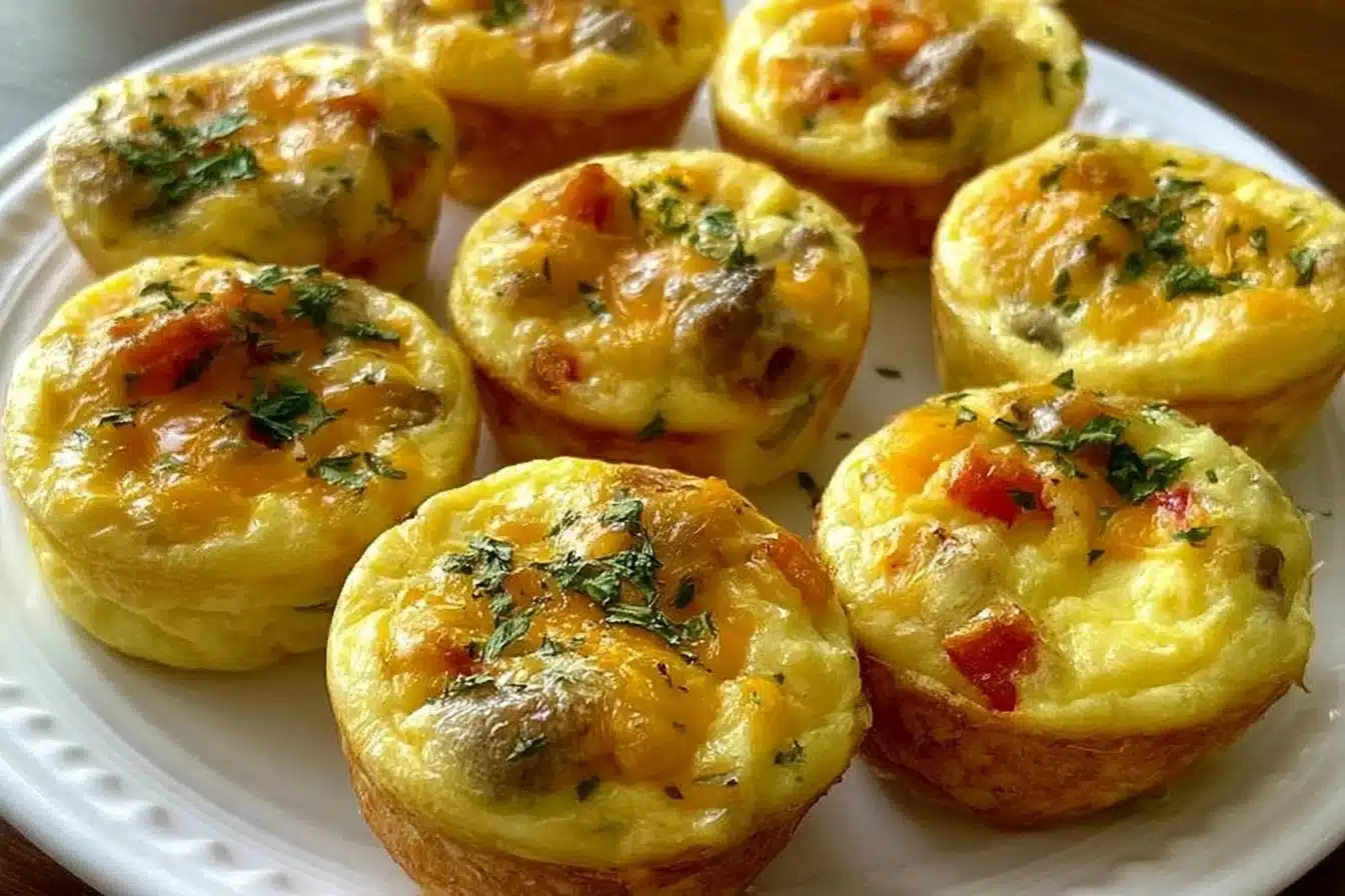 Breakfast egg bites for meal prep packed with nutrients and flavor