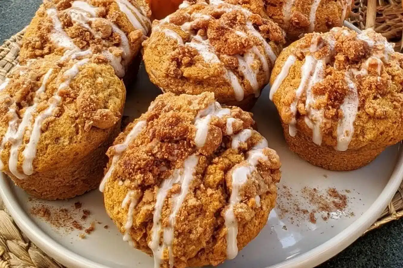 Delicious gluten-free pumpkin muffins fresh out of the oven