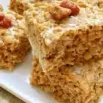 Halloween Pumpkin Rice Krispie Treats - Gluten-Free and Vegan No Marshmallows