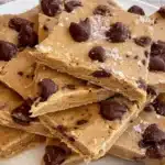 Healthy Vegan and Gluten-Free Cookie Dough Bark on a plate