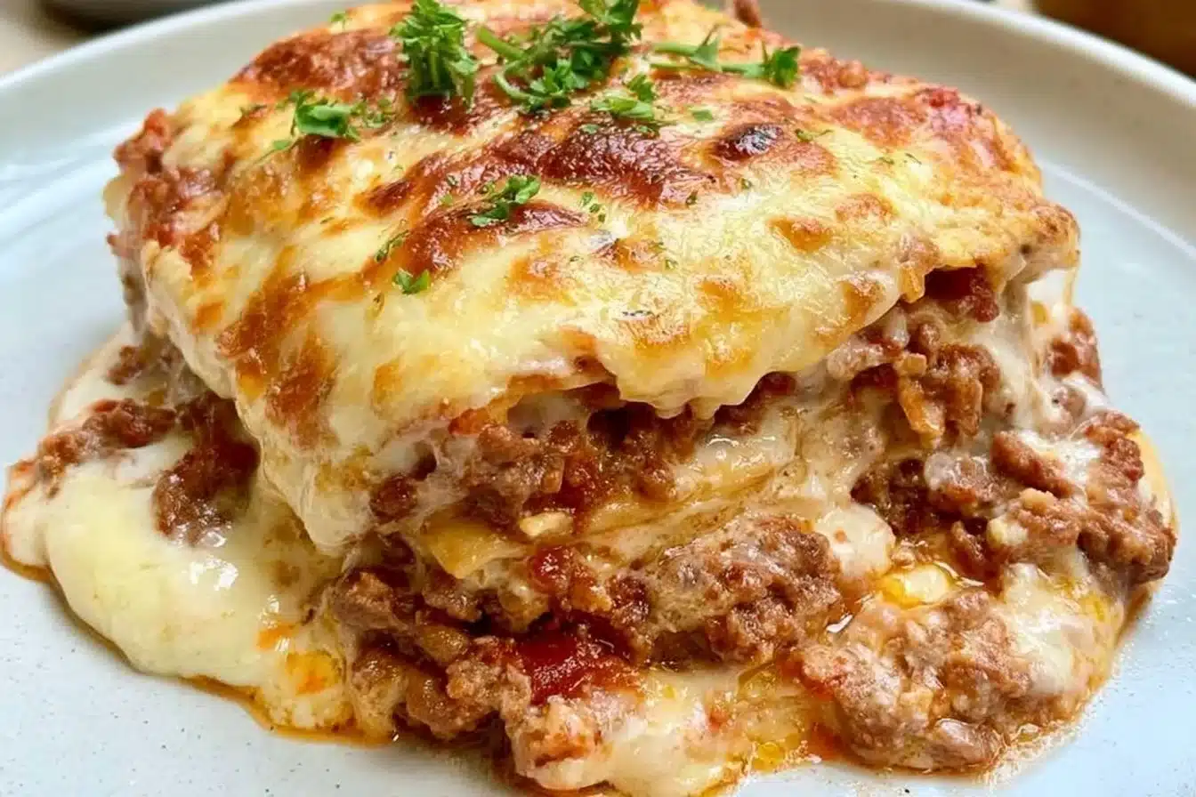 Delicious Keto Lasagna made with low-carb ingredients for a healthy meal.