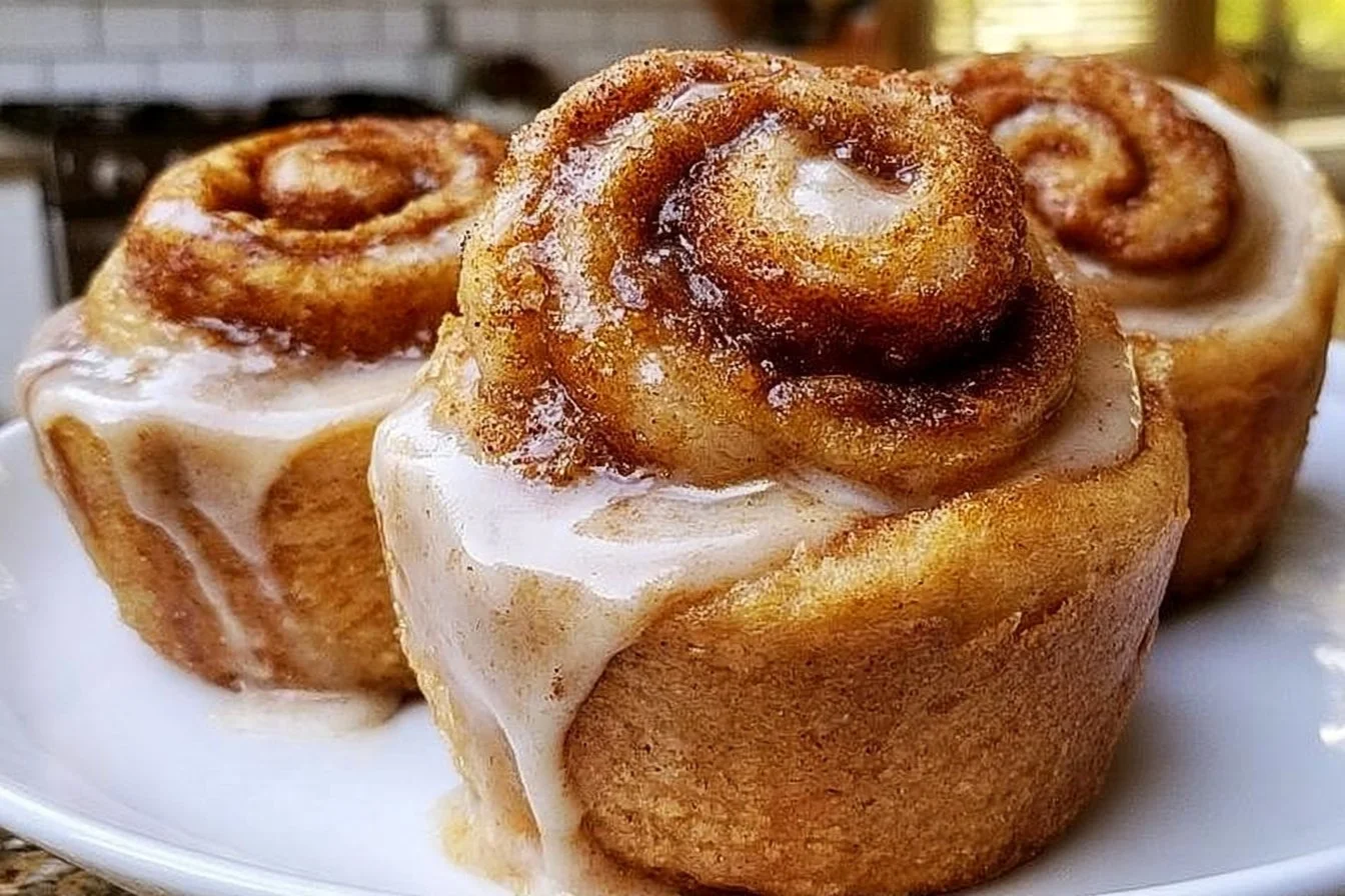 Pumpkin Cinnamon Roll Muffins