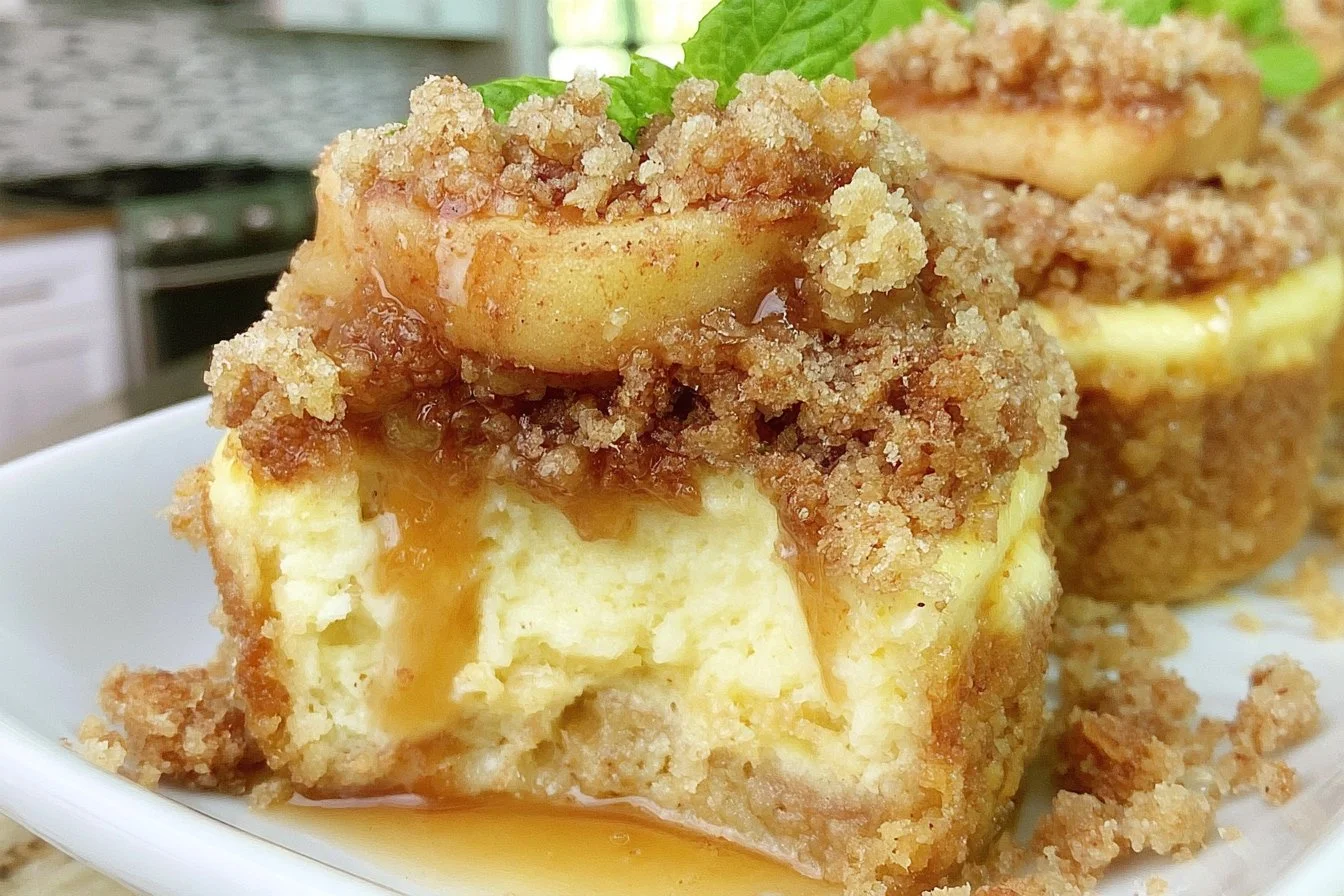 Apple Crisp Mini Cheesecakes