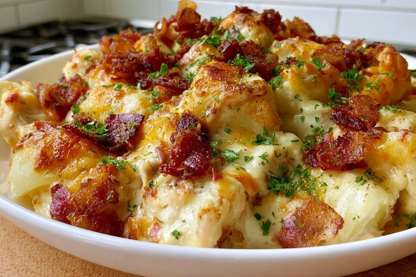 Chicken Bacon Ranch Casserole