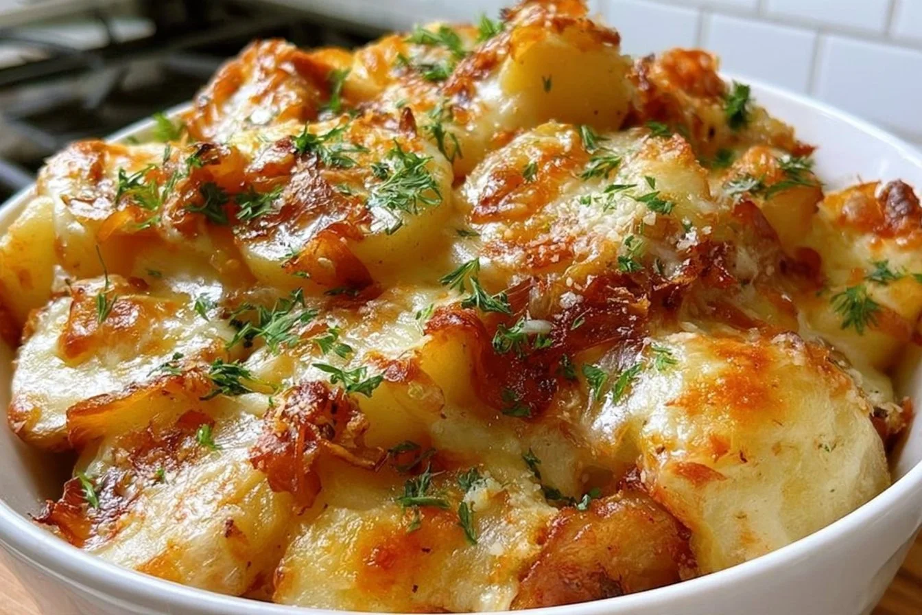 French Onion Potato Bake