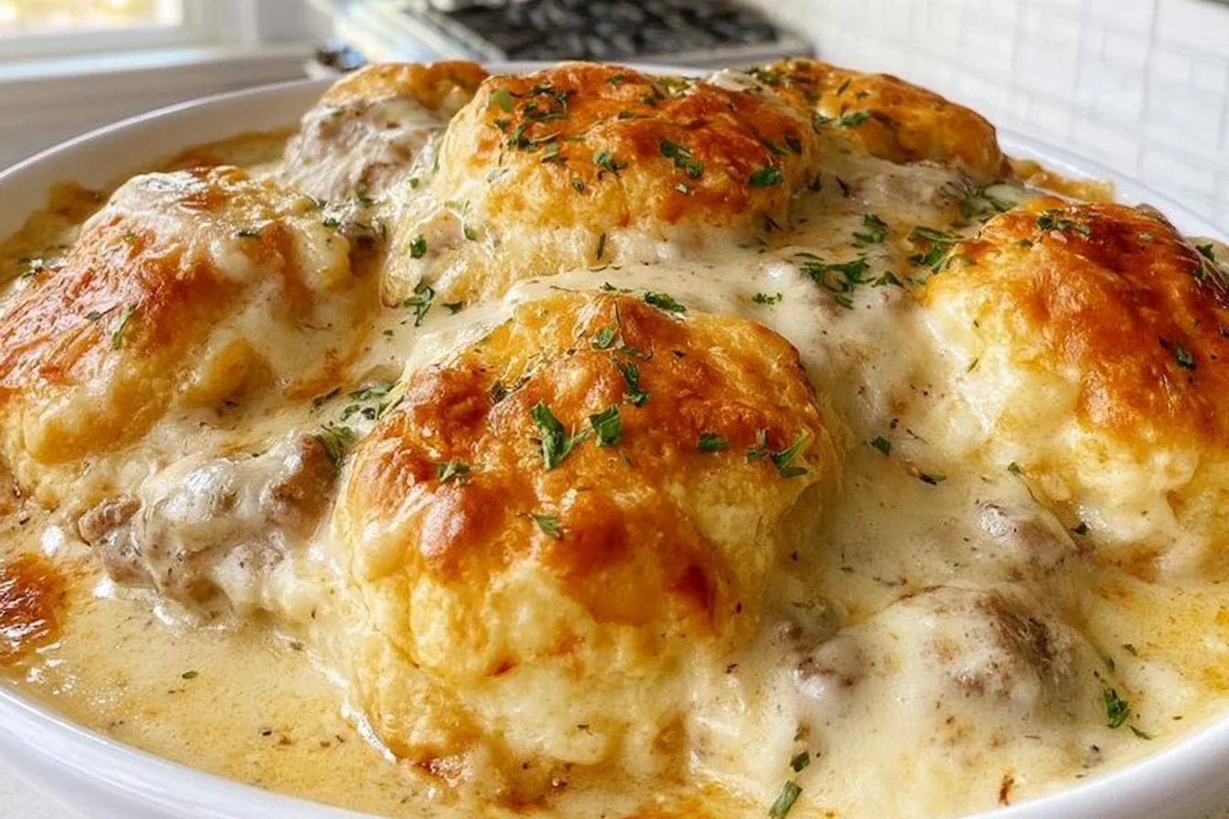 Biscuits and Gravy Casserole