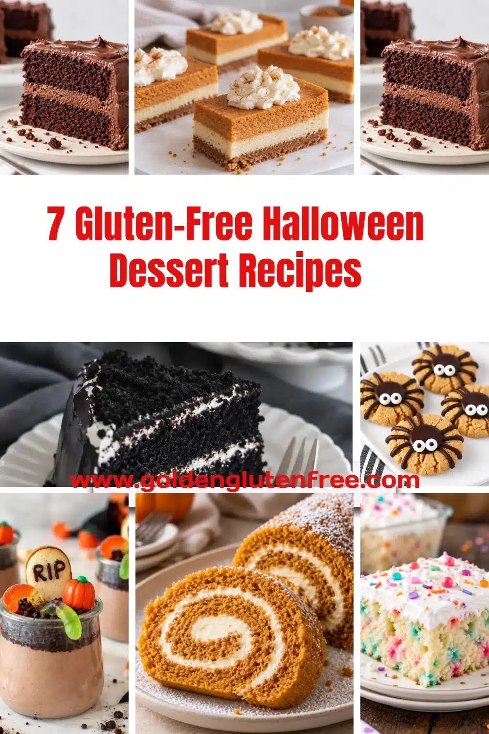 Delicious gluten-free Halloween dessert recipes featuring spooky-themed treats