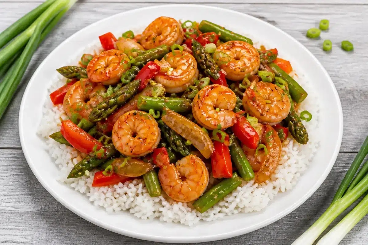 Flavorful Gluten-Free Shrimp Stir-Fry with Garlic & Ginger Bliss
