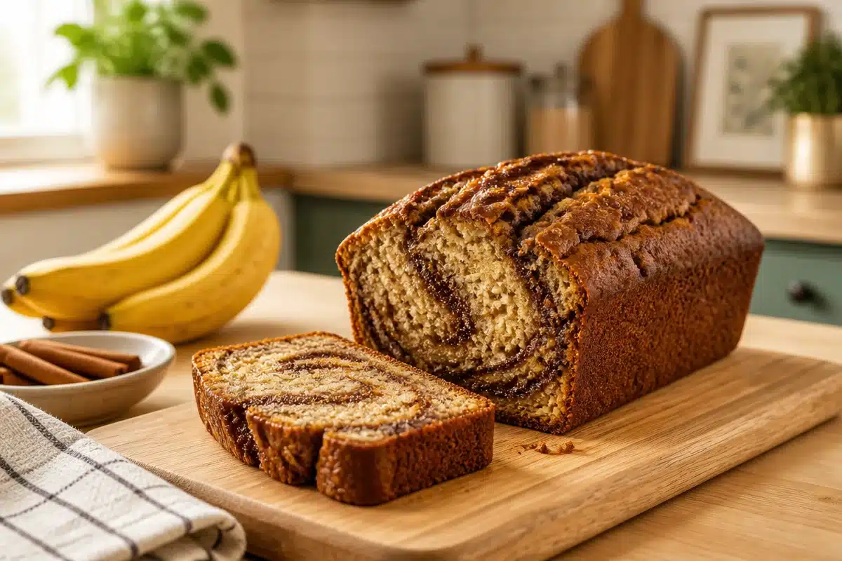 Cinnamon Swirl Banana Bread (Gluten-Free, Dairy-Free)