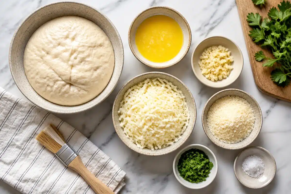 Gluten Free Cheesy Garlic Pull-Apart Rolls